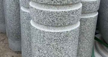 郴州 芝麻白花岗岩挡车柱、隔离柱多少钱
