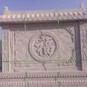 郴州 芝麻白花岗岩屏风，照壁，影壁
