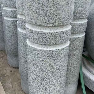 郴州 芝麻白花岗岩挡车柱、隔离柱多少钱