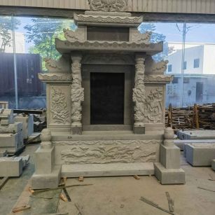 郴州 芝麻灰高档墓碑、土墓，一套也支持定做