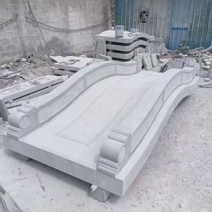 郴州 芝麻灰花岗岩园林景观 小石桥