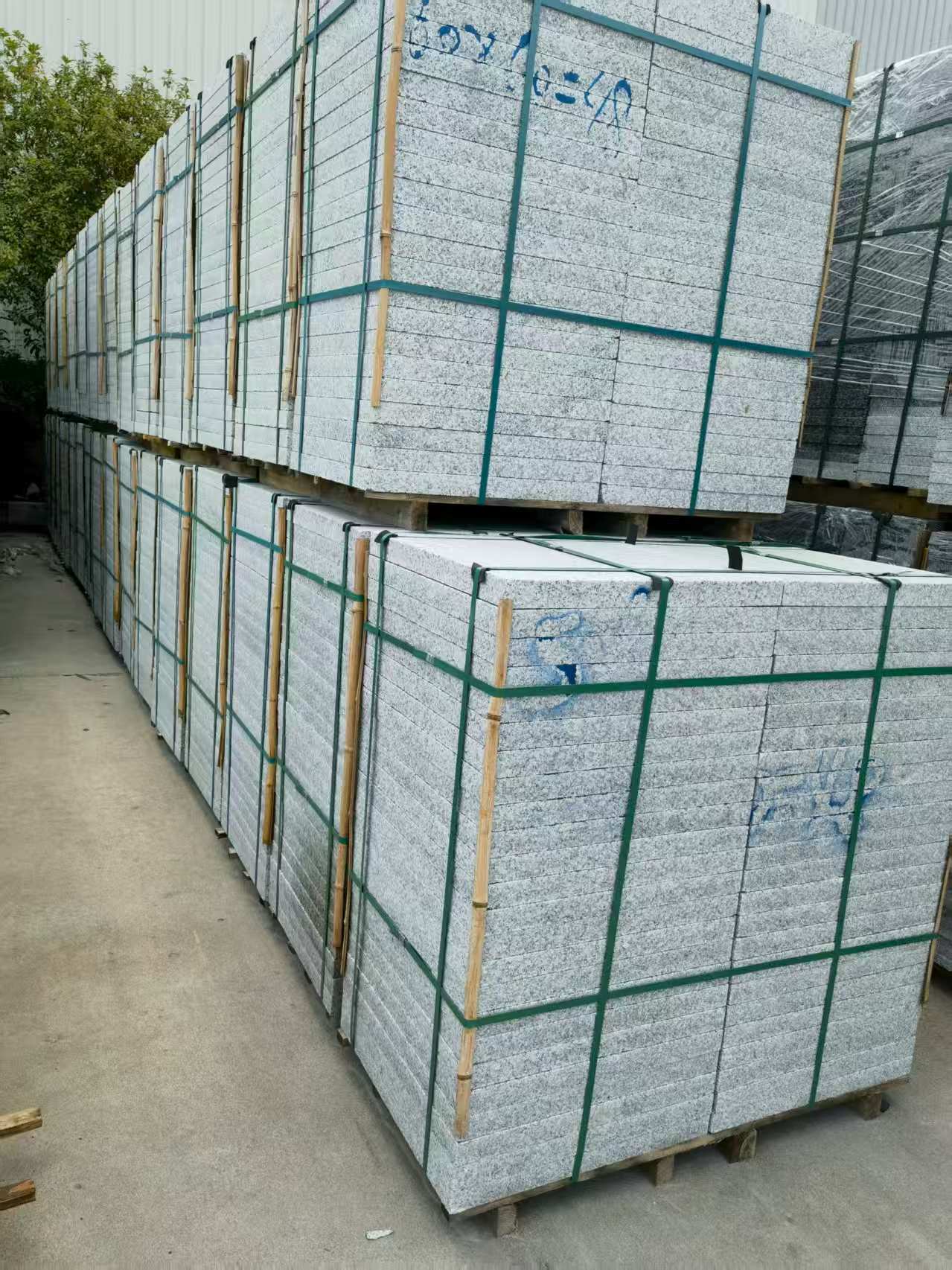 郴州 大花芙蓉白火烧成品，市政园林广场地铺石